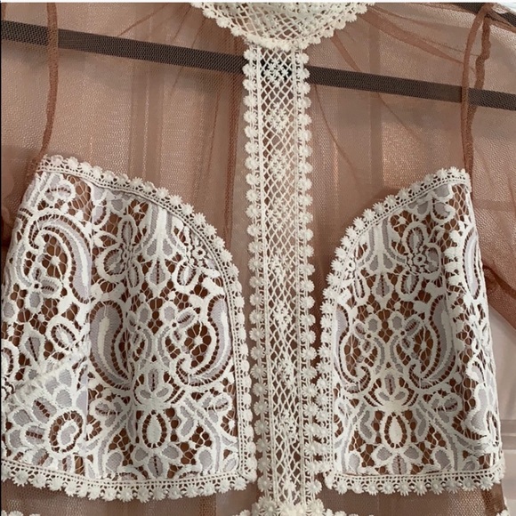 Rare For Love and Lemons FL&L Vivian Lace Dress Size Small EUC - Picture 9 of 12